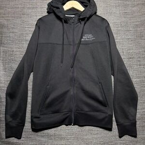 Stone Brewing Hoodie Men Medium Black LS Full Zip Gargoyle Graphic